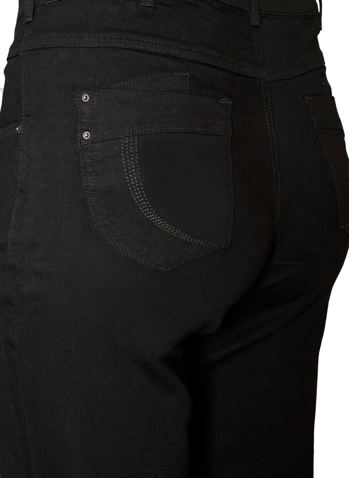 Jean Gemma coupe classique &agrave; taille haute, Noir, Packshot image number 3