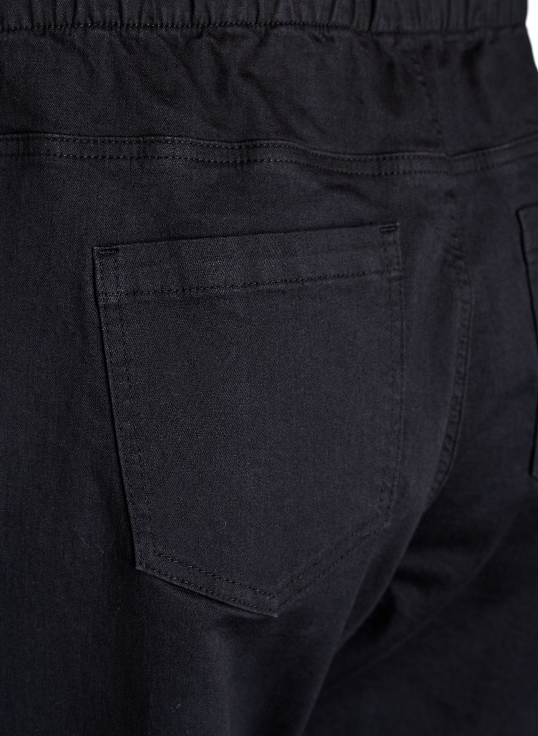 ZizziDenim joggers met zakken, Zwart, Packshot image number 3