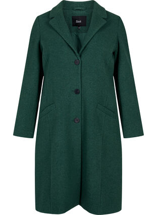 Manteau avec boutons et poches, Trekking Green Mel, Packshot image number 0