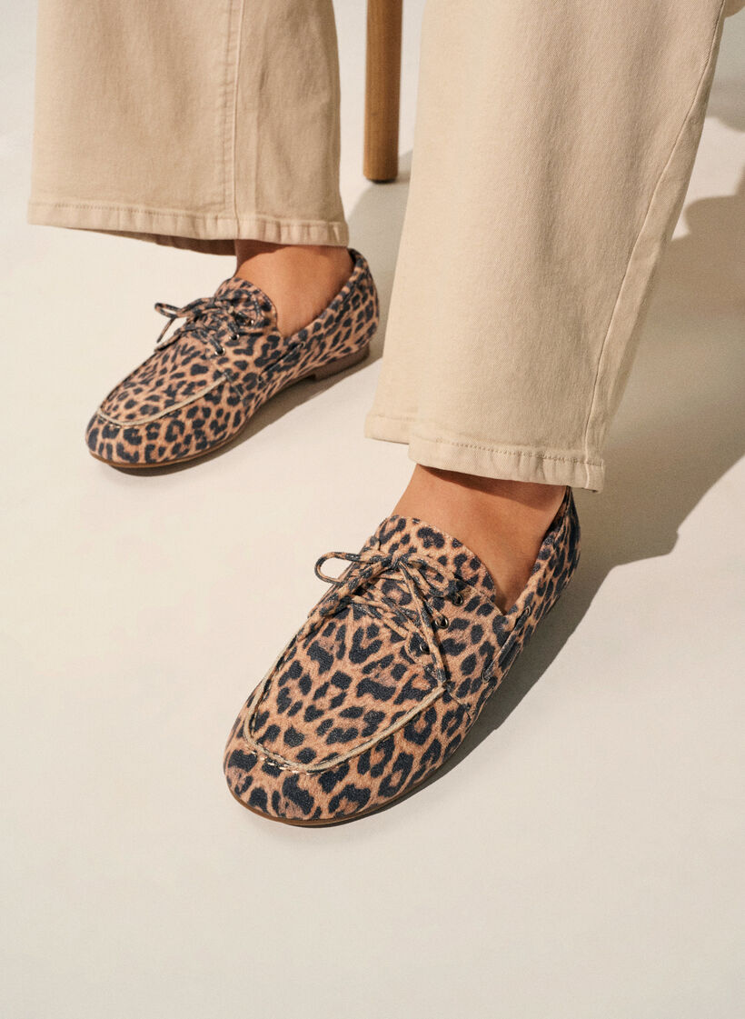 Imitatie su&egrave;de mocassins, Beige, Image image number 0