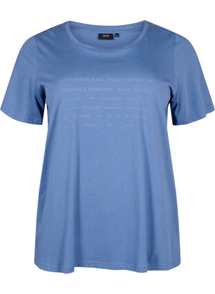 T-shirt met tekstmotief, Moonlight B. W.Navy, Packshot image number 0