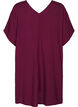 Robe de plage en viscose avec détail aux épaules, Bordeaux, Packshot image number 1