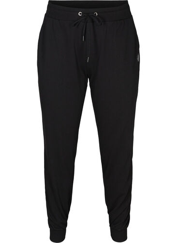 Pantalon de fitness ample avec poches, Black, Packshot image number 0