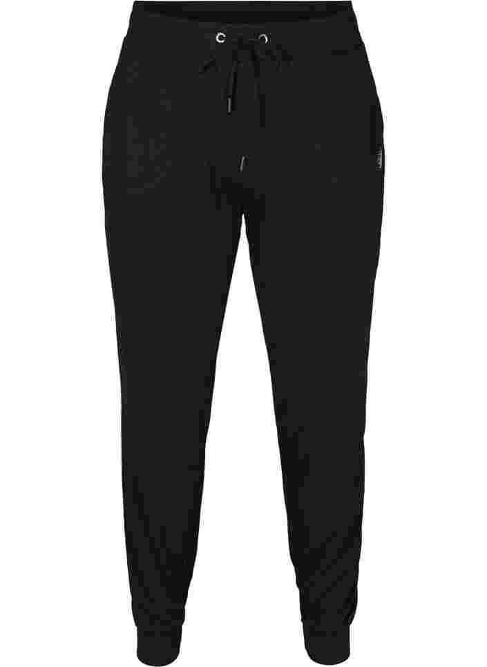 Pantalon de fitness ample avec poches, Black, Packshot image number 0