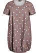 Robe en coton &agrave; manches courtes avec imprim&eacute;, Bleu, Packshot image number 0