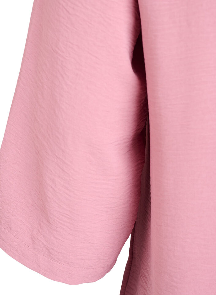 Blouse &agrave; manches 3/4, Rose, Packshot image number 3