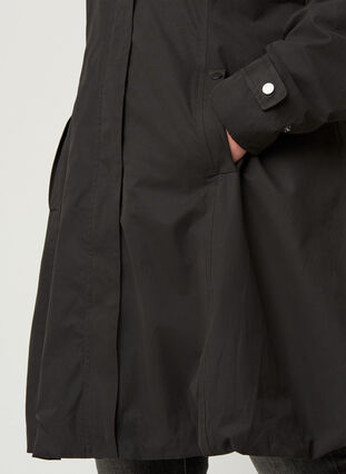 Veste avec poches et capuche, Black, Model image number 2