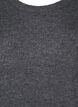 Pull mélangé à col rond, Dark Grey Black Mel., Packshot image number 2