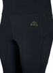 Rekbare en duurzame trainingleggings met zakken, Black, Packshot image number 2