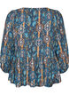 Blouse &agrave; imprim&eacute; cachemire et d&eacute;tails en dentelle, Bleu Clair, Packshot image number 1
