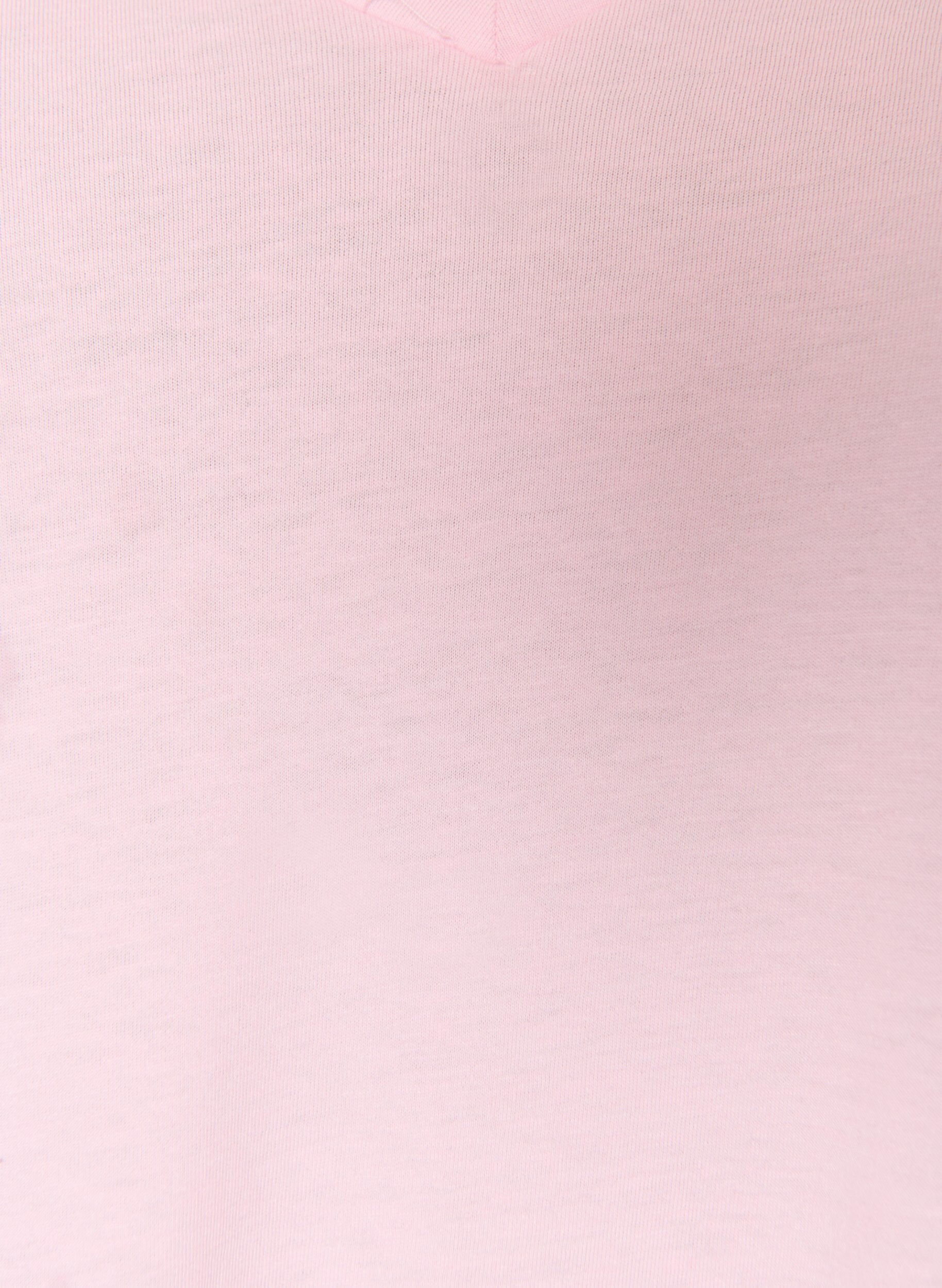 ZizziT-shirt &agrave; manches courtes avec col en V, Rose, Packshot image number 2