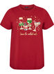 Kerst T-shirt van biologisch katoen, Rood, Packshot image number 0