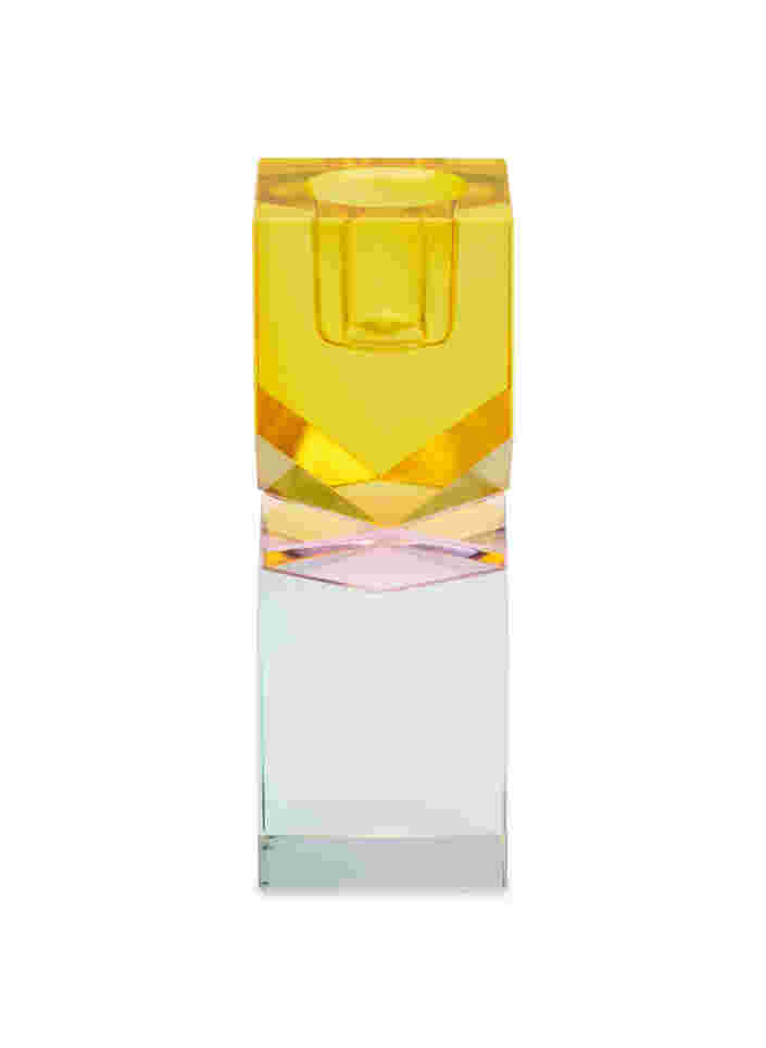 Bougeoir en verre de cristal, Gul/Pink/Mint, Packshot