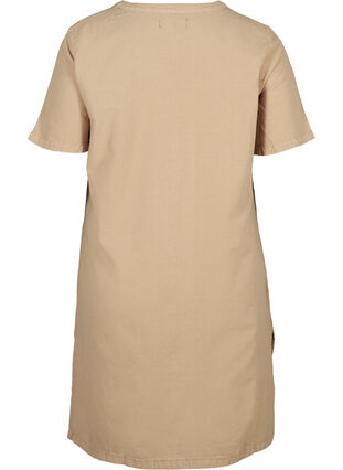 V-neck cotton dress, Nomad, Packshot image number 1