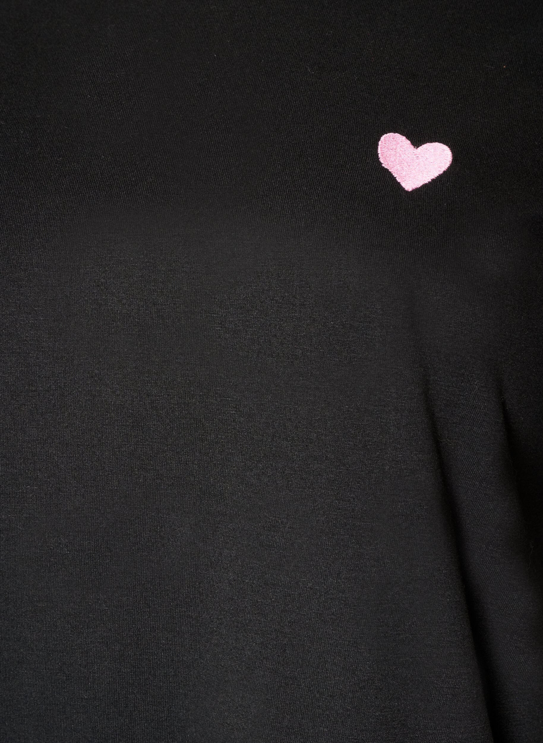 ZizziT-shirt met print, Zwart, Packshot image number 2
