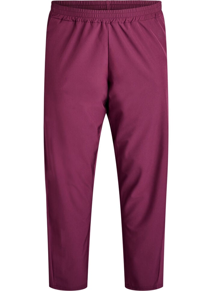 Lichte trainingsbroek met zakken, Rood, Packshot image number 0