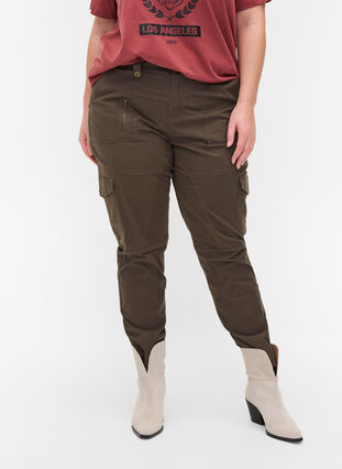 Pantalon cargo avec poches, Tarmac, Model image number 2