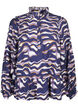 Blouse met print en een A-lijn vorm, Blauw, Packshot image number 0
