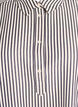 Gestreept shirt met knoopdetail op de achterkant, Zwart, Packshot image number 2