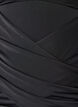 Badpak met gedrapeerd kruisdetaillering, Zwart, Packshot image number 2