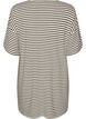 Gestreepte nachtjapon in viscose jersey, Vanille, Packshot image number 1