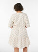 Gebloemde katoenen jurk met een elastische taille, Beige, Model image number 2