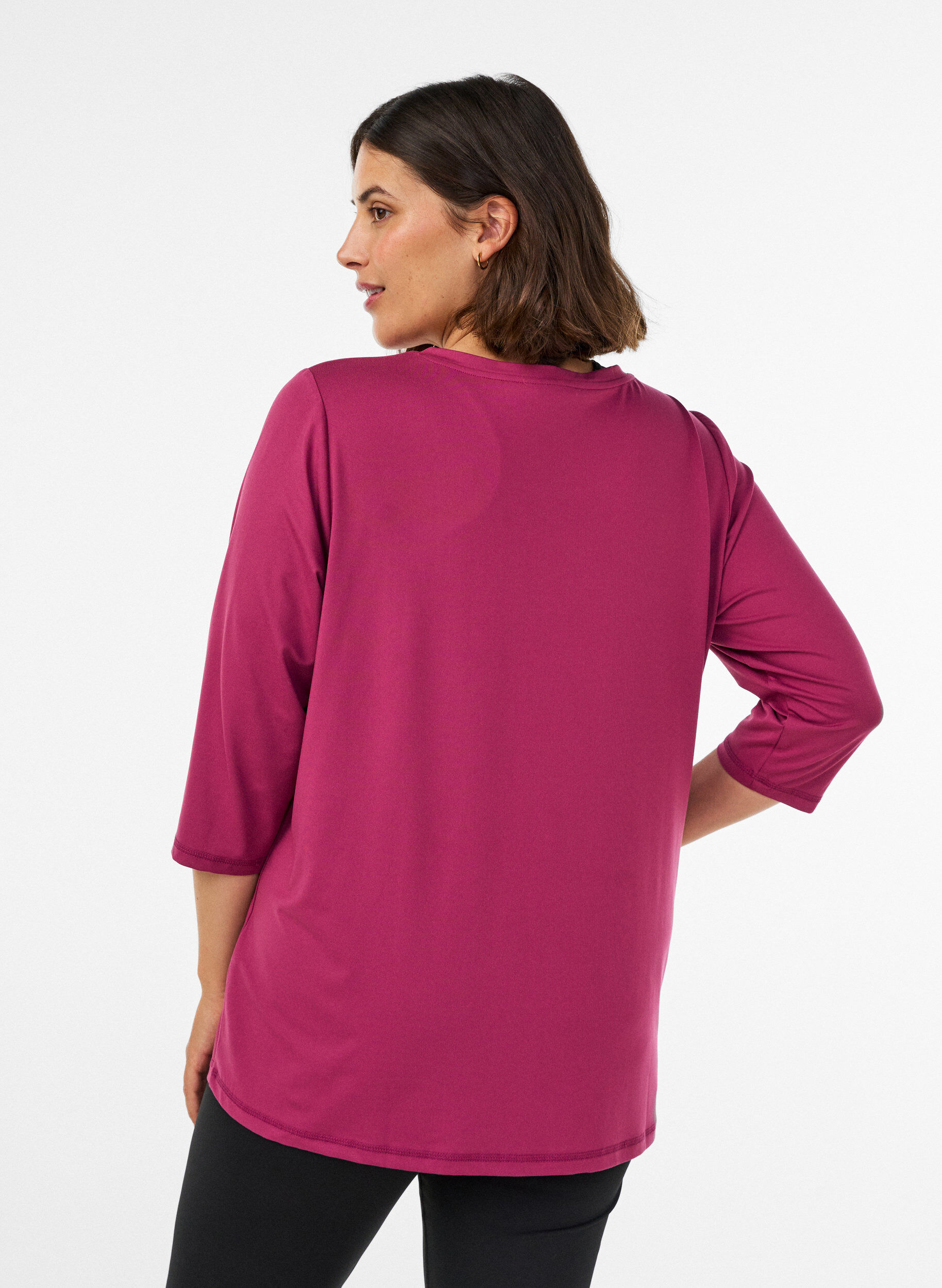 ZizziSporttop met 3/4 mouwen, Roze, Model image number 2
