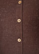 Blouse en coton textur&eacute; avec fermeture &agrave; boutons, Marron, Packshot image number 2