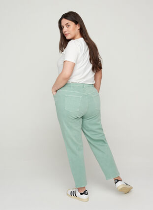 Jean mom en coton, Chinois Green, Model image number 1