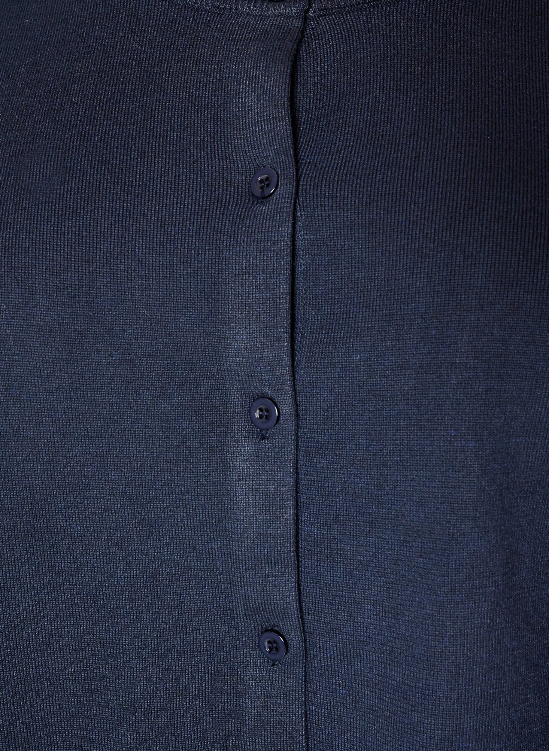 ZizziCardigan en maille fine avec col rond, Bleu, Packshot image number 2