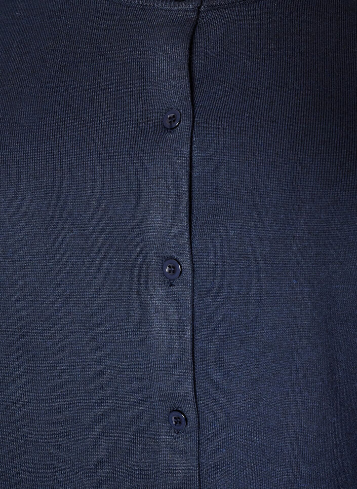 Cardigan en maille fine avec col rond, Bleu, Packshot image number 2