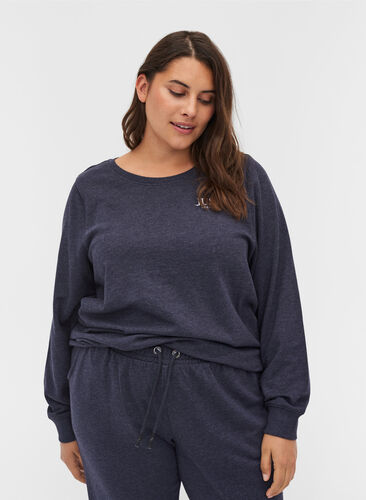 Gaaf sweatshirt met print, Night Sky Mel, Model image number 0