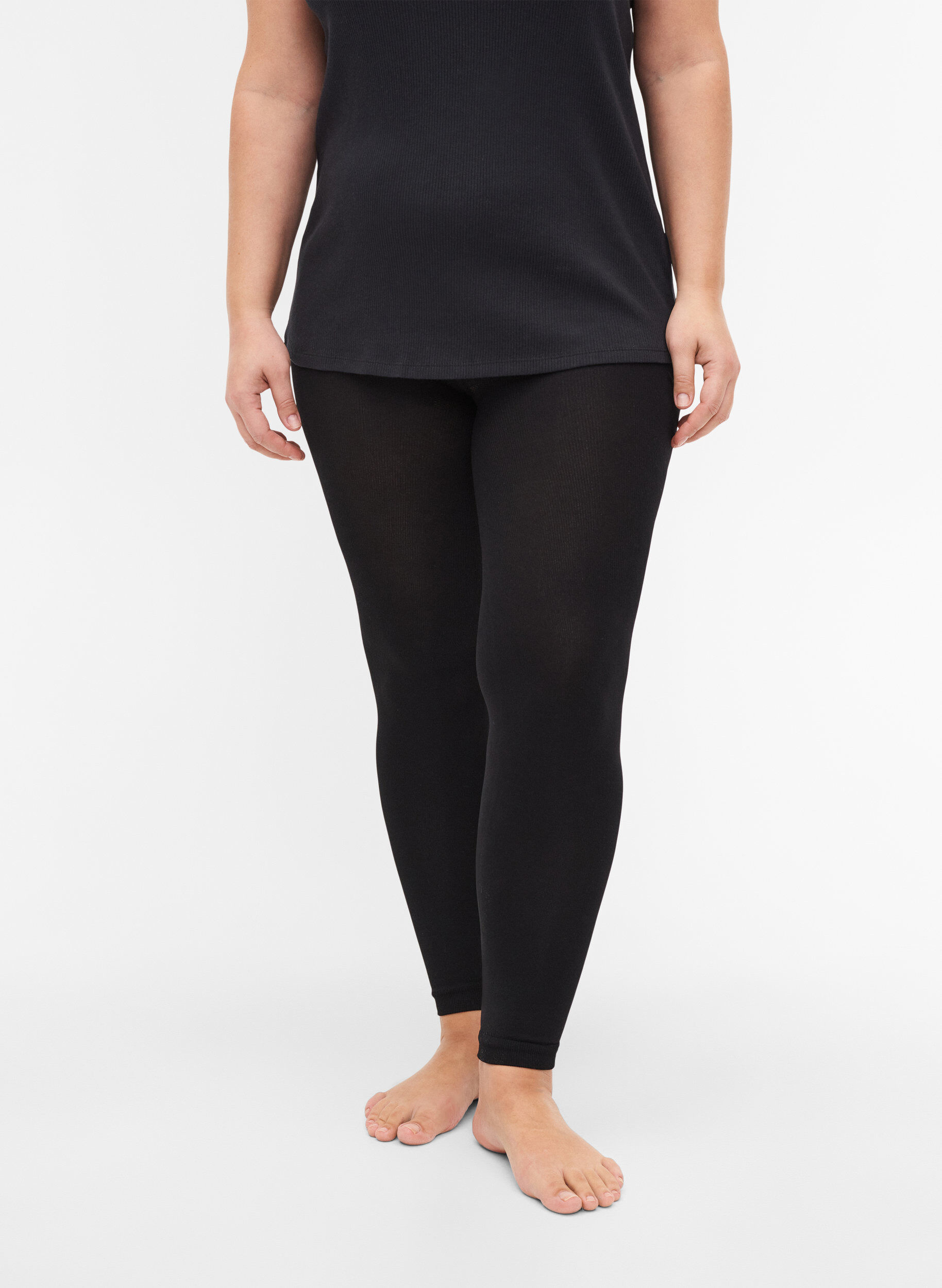Zizzi Legging en 200 deniers, Noir, Model image number 2