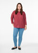 Jersey blouse met 3/4 mouwen, Rood, Model image number 1