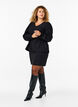 Lange mouwen blouse met patroon en V-hals, Black, Model image number 2