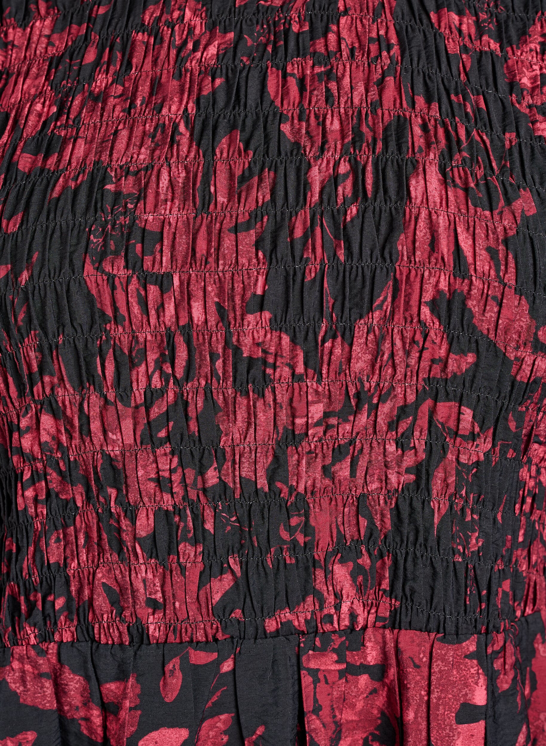 Zizzi Blouse avec smocks et manches longues, Noir, Packshot image number 2