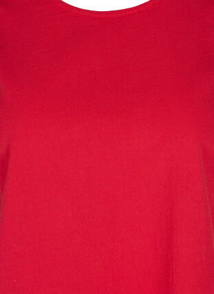 Mouwloze top in katoen, Lipstick Red, Packshot image number 2