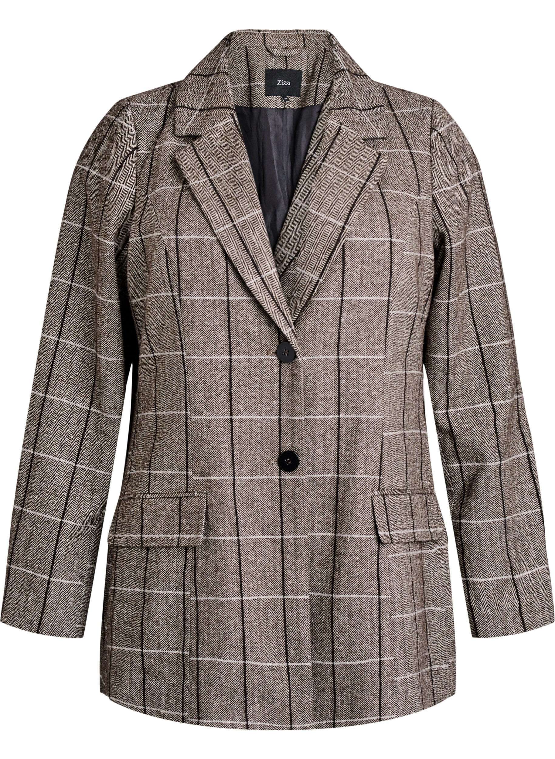 Klassieke geruite blazer
