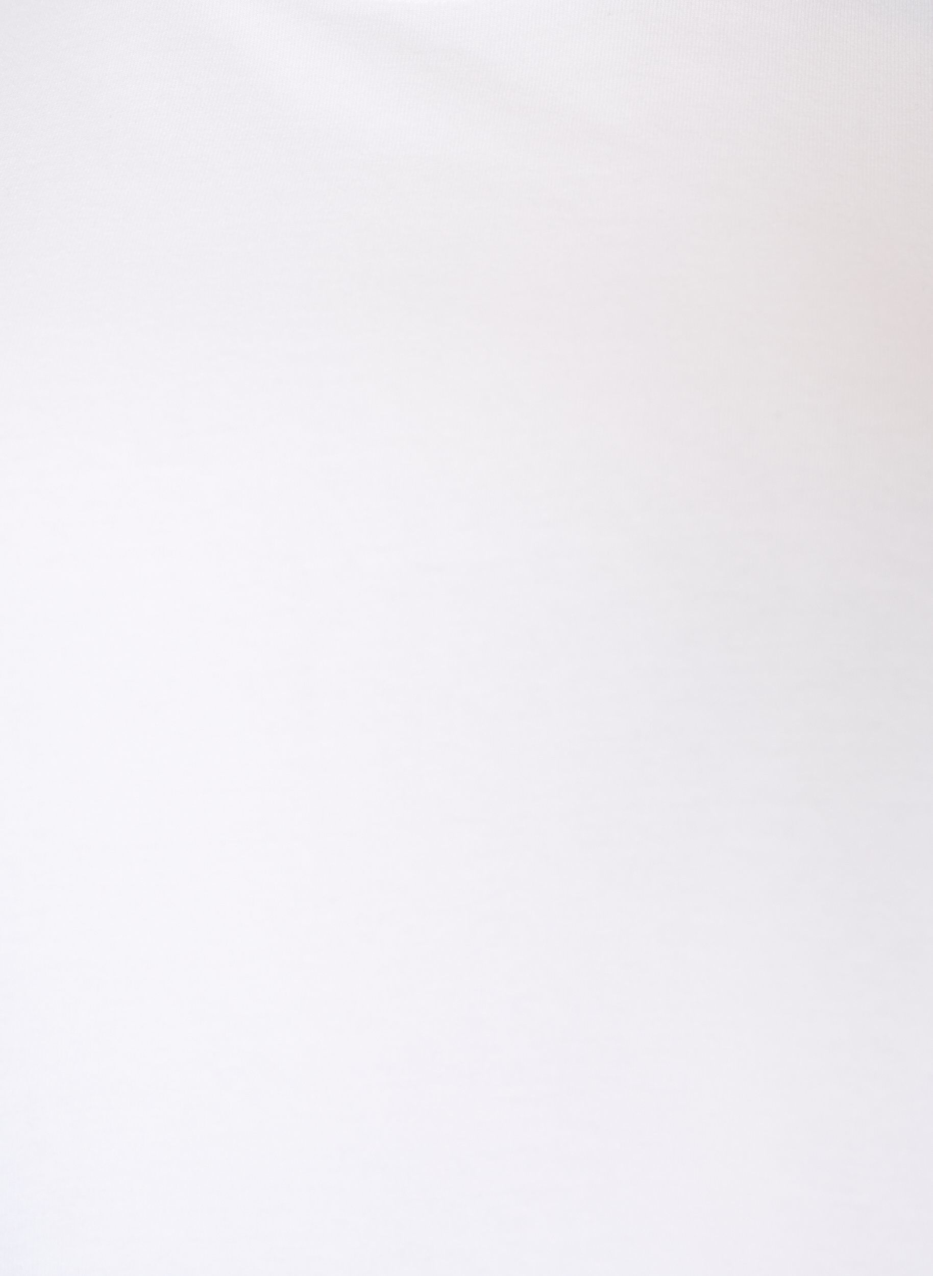 ZizziT-shirt coupe boxy en coton, Blanc, Packshot image number 2