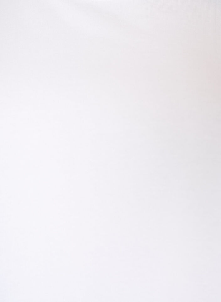 T-shirt coupe boxy en coton, Blanc, Packshot image number 2