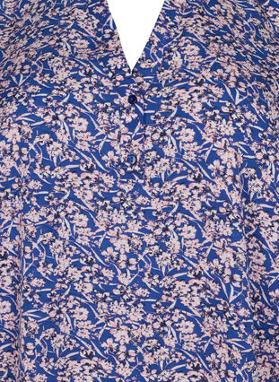 FLASH - chemisier à manches longues avec imprimé, Strong Blue Flower, Packshot image number 2