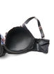 Soutien-gorge moul&eacute; avec broderie florale, Noir, Packshot image number 3