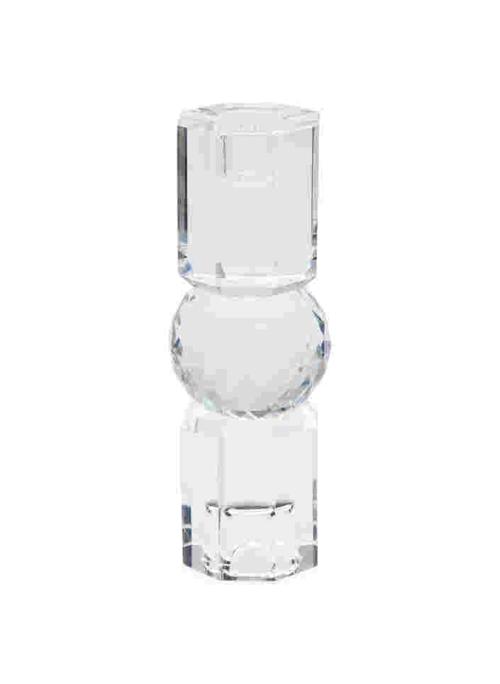 Kaarsenhouder van kristalglas, Clear, Packshot image number 0