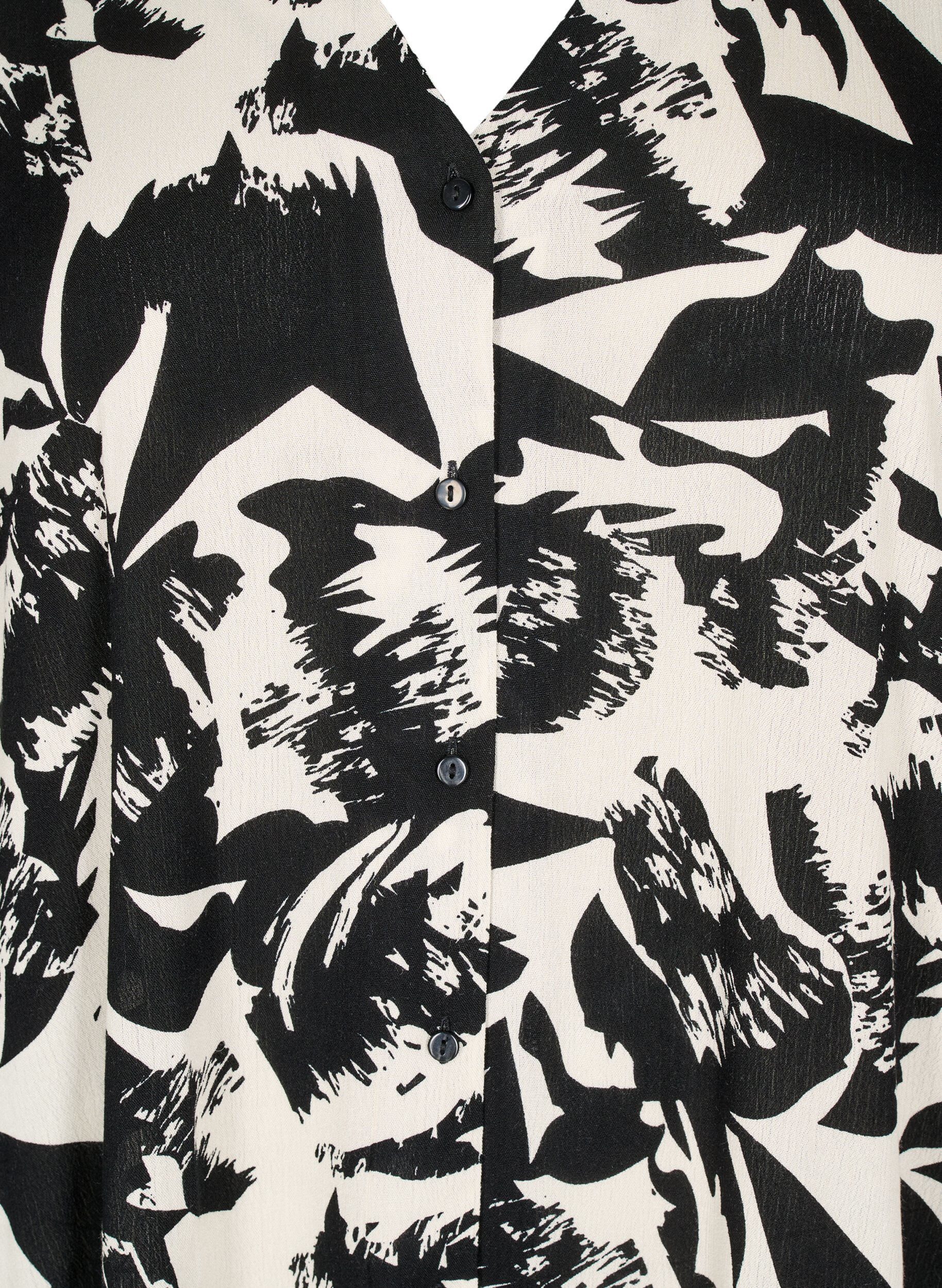 ZizziKaftan strandjurk met knopen, Beige, Packshot image number 2