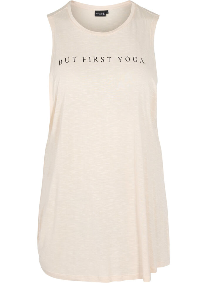 Top d'entraînement sans manches en viscose, Lilac Ash w. BlackP., Packshot image number 0