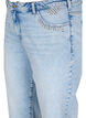 Cropped Vera jeans met studs, Light blue denim, Packshot image number 2