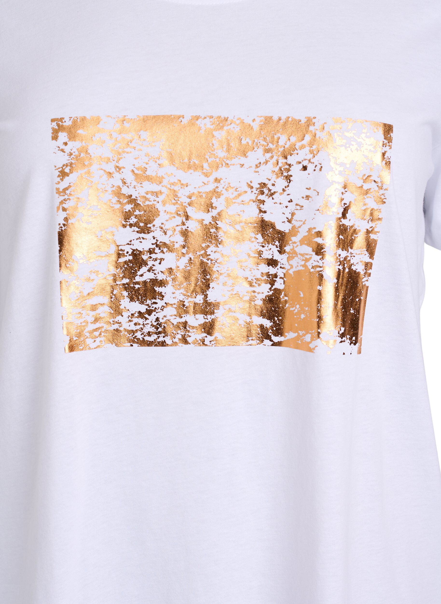 ZizziT-shirt met print, Wit, Packshot image number 2
