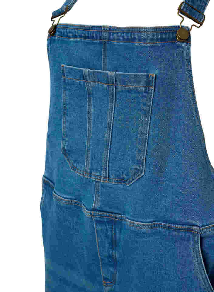 Salopette en jean, Blue denim, Packshot image number 2