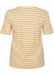 Gestreept T-shirt met geribbelde textuur, Geel, Packshot image number 1