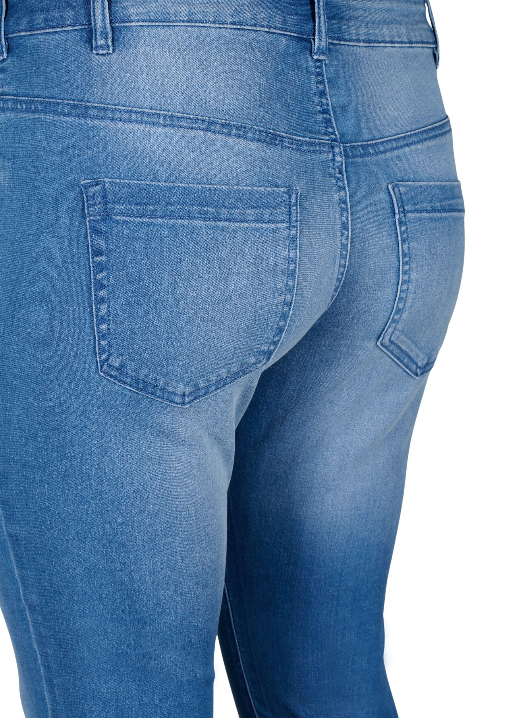 ZizziViona jeans met normale taille, Blauw, Packshot image number 3